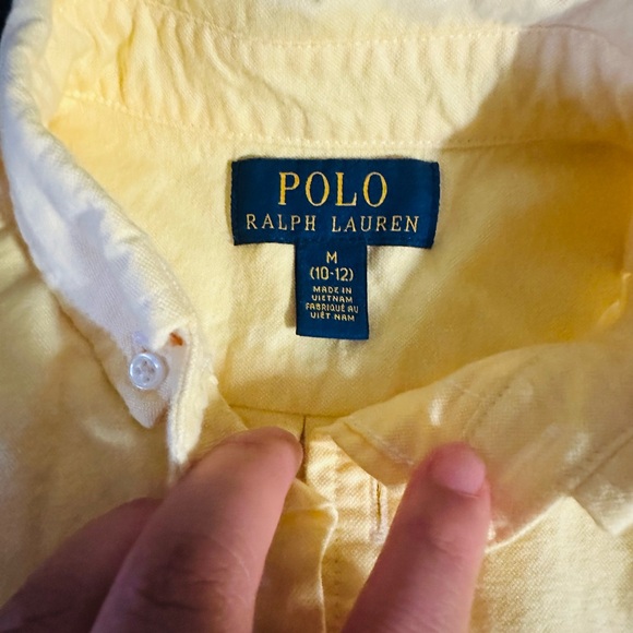 Polo by Ralph Lauren Kids Yellow Button Down Shirt - Picture 2 of 4